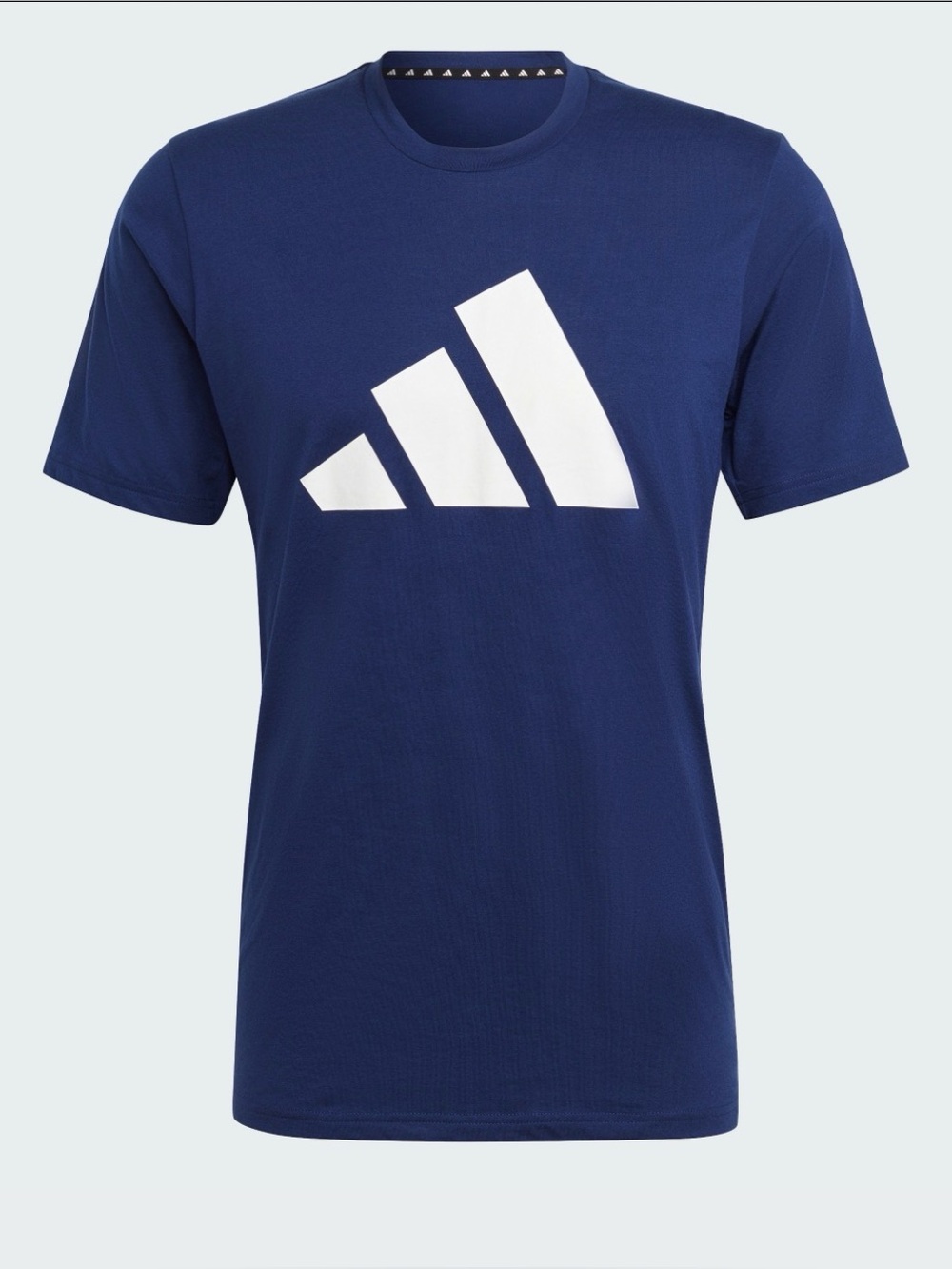 Adidas Train Essentials Feel Ready Logo Tee Shirt Dark Blue LT Large Tall